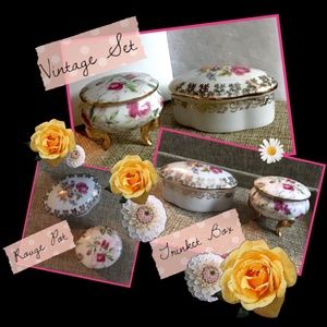 Vintage Gilded Porcelain